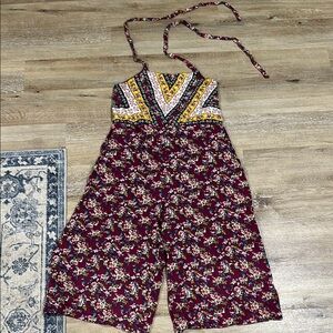 Floral Halter Jumpsuit